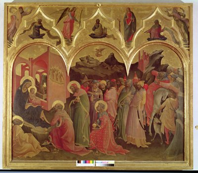 De aanbidding der wijzen, 1422 door Lorenzo Monaco
